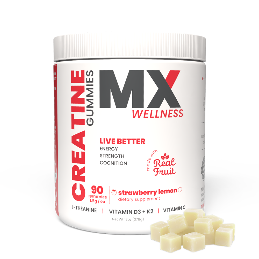 MX Wellness Creatine Gummies-Strawberry Lemon