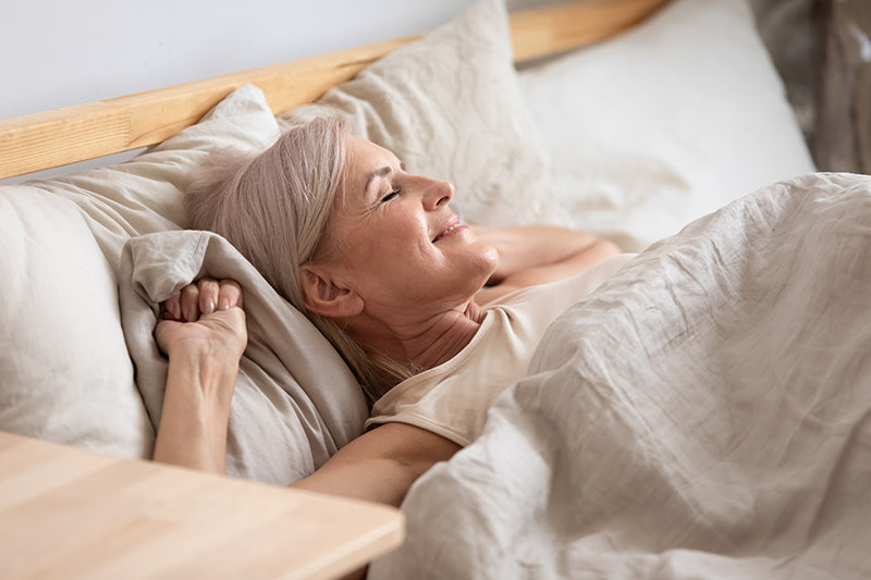 mature woman sleeping