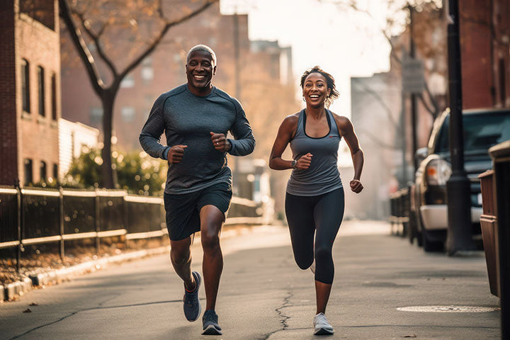 couple using creatine before workout