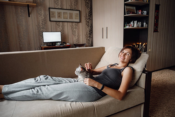 woman taking a rest day